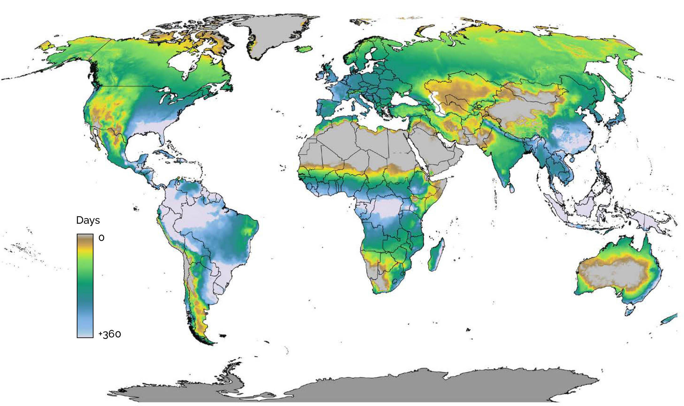 Source: FAO and IIASA, 2021 modified to comply with UN, 2021.